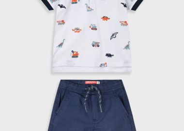 Σετ με κεντημένο πόλο για αγόρι | ΜΑΡΕΝ - Energiers - 